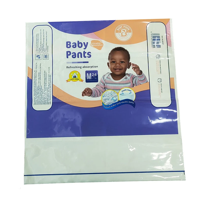 Printing Baby Diaper Packaging Bag