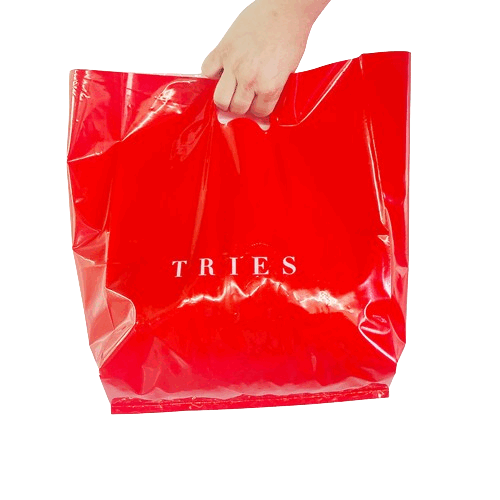 Red Portable Plastic Bag